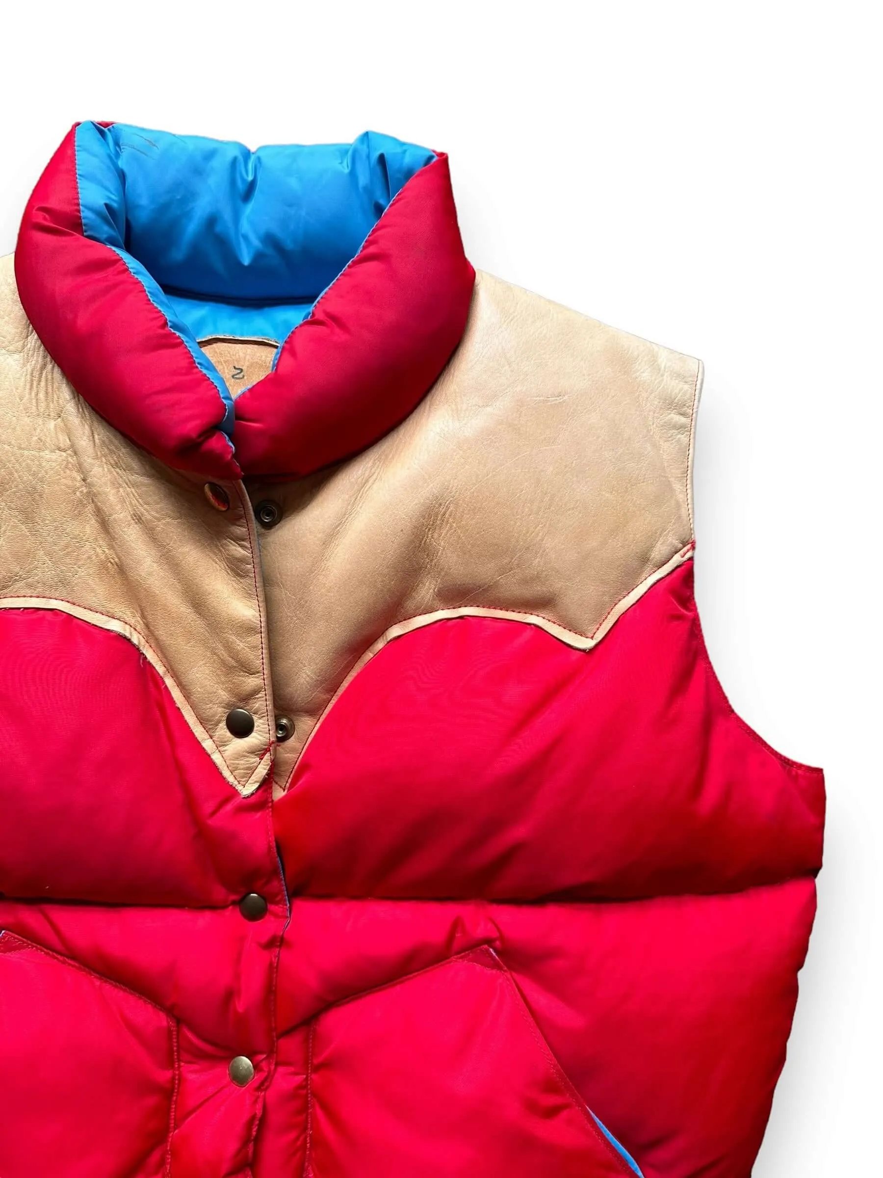 Vintage Rocky Mountain Featherbed Red/Blue Down Vest SZ L