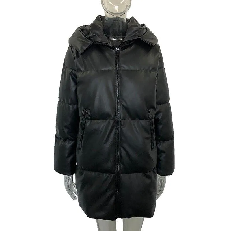 Women's Winter Zipper Parkas Long Coats