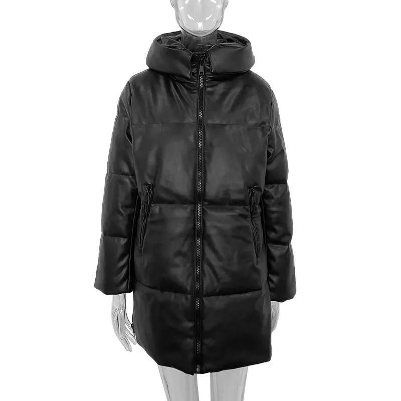 Women's Winter Zipper Parkas Long Coats