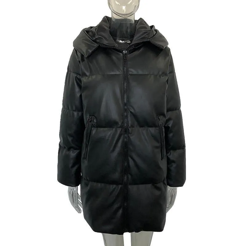Women's Winter Zipper Parkas Long Coats
